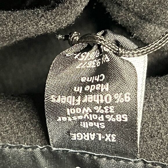 NWOT Shaquille O’ Neal black Brushed Sha*Q*ket Shacket Sz 3 XL - Picture 9 of 9